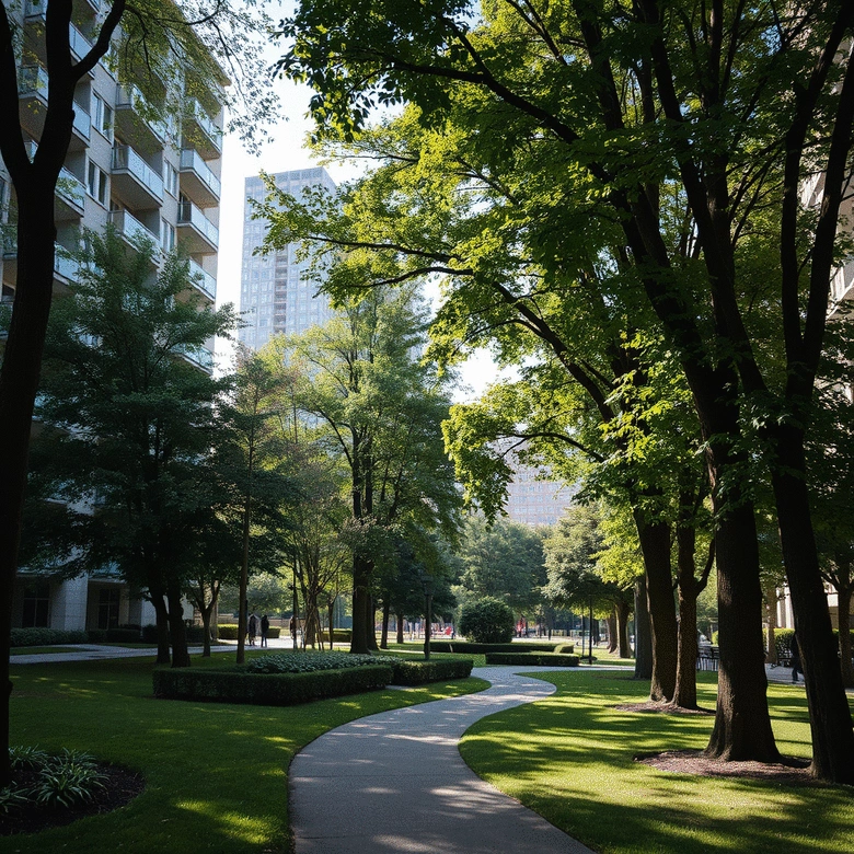 benefits of using trees for privacy in urban settings