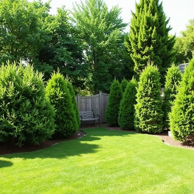 growing fast-growing trees for immediate privacy