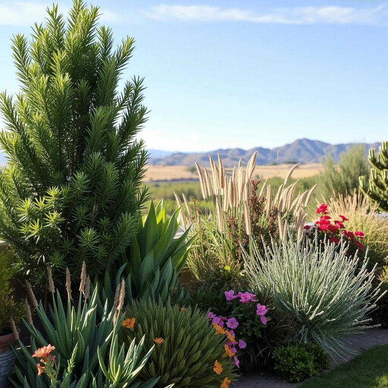 drought-resistant plants for living fences