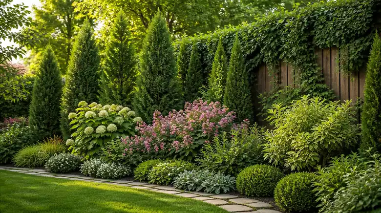 Layered Planting for Backyard Privacy