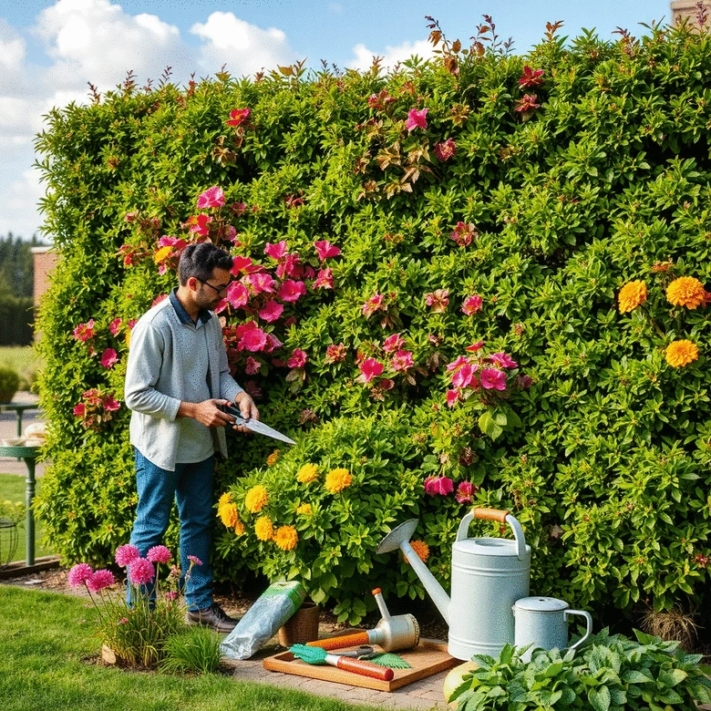 seasonal care for living fences and shrubs